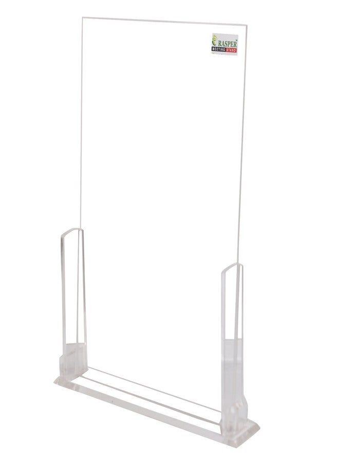 Rasper Acrylic Display Stand Signage & Menu Card Holder Tent Card Display Stands A4 Paper Holder Photo Frame Meeting Schedule & Appointment Stands Engagement Stand (8.5x12 Inches, A4 Portrait) - Image 1